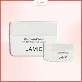 Kem dưỡng ẩm rễ bạch sâm LAMIC hỗ trợ dưỡng trắng da mặt Ginseng & Caviar Whitening Facial Cream 50ml