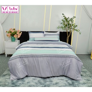 Chăn ga tencel thắng lợi 5 món có mền - mát - mịn- mượt 2024