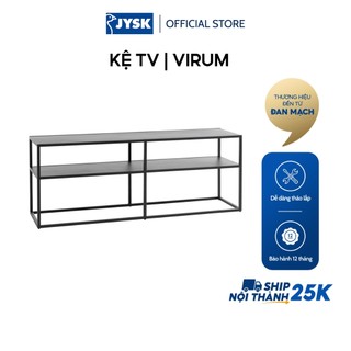 Kệ TV | JYSK Virum | kim loại | đen | R120xS30xC46cm