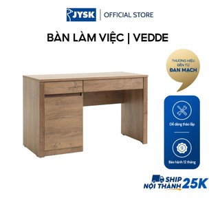 Bàn làm việc | JYSK Vedde | gỗ công nghiệp màu sồi | D120xR53x48cm