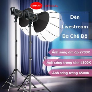 Đèn Livestream Kimchi Chuyên Nghiệp Dạng Hình Cầu Trợ Sáng Toả Rộng