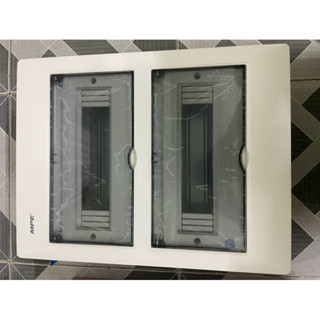Tủ điện âm tường chứa MCB có 24 line chính hãng MPE lưng sắt TS-24