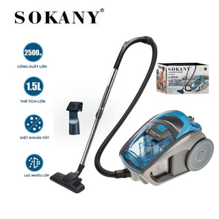 Máy hút bụi cầm tay SOKANY công suất 2500W, dung tích 1.5L hút mọi loại bụi trong nhà - SK3372