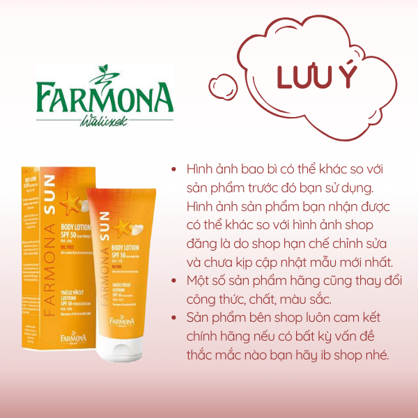 Kem chống nắng dành cho da dầu mụn Farmona Sun Face Cream oil free SPF50 50ml chống nắng hiệu quả, kiềm dầu