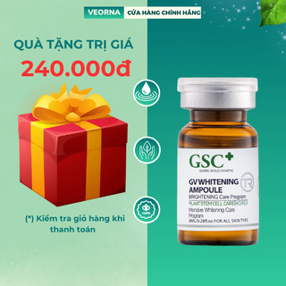 Tế Bào Gốc Xóa Mờ Nám, Trắng Da GSC GV Whitening Ampoule 01 ống x 8ml