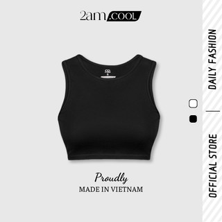 Áo ba lỗ nữ croptop đẹp chất liệu cotton 4 chiều phiên bản premium chống nhăn 2am