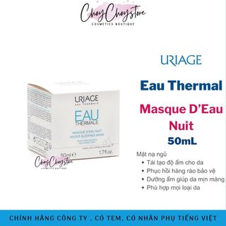 Mặt Nạ Ngủ Uriage Masque D'Eau Nuit 50mL (Water Sleeping Mask) Hàng Nhập Khẩu