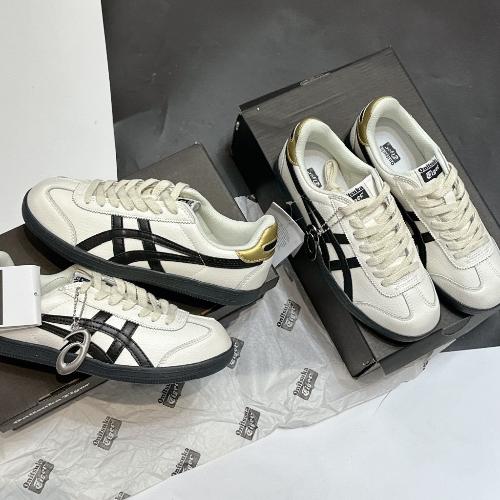 Giày Onitsuka Tiger Mexico 66 White Black Gold bản cao cấp nhất full phụ kiện | BigBuy360 - bigbuy360.vn