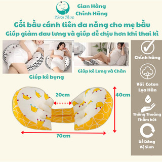 Gối bầu cánh tiên cao cấp - gối ôm mẹ bầu giảm đau lưng ngủ ngon giấc