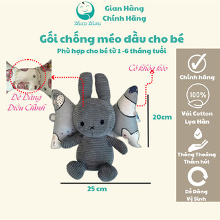 Gối Chống Méo Đầu,  Gối giữ cổ bé thẳng ko nghẹo đầu chính hàng MonMon