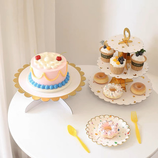 Giá Để Bánh Kẹo Trang Trí Cho Các Bữa Tiệc, Party Nhiều Mẫu Kích Thước Cao 37cm