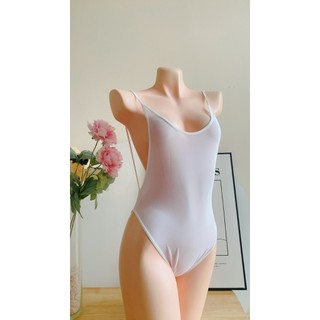 SX974 Đồ ngủ sexy - Bodysuit trơn 2 dây hở lưng quyến rũ -Kellywang