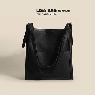 Túi xách nữ nalyn lisa bag màu đen da thật