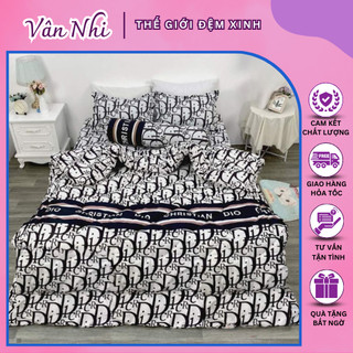 Set Chăn Phao Dày Dặn 5 Món Siêu Xinh, Bộ Chăn Ga Gối Mùa Đông Siêu Nhẹ Cao Cấp Số 1 Hàn Quốc