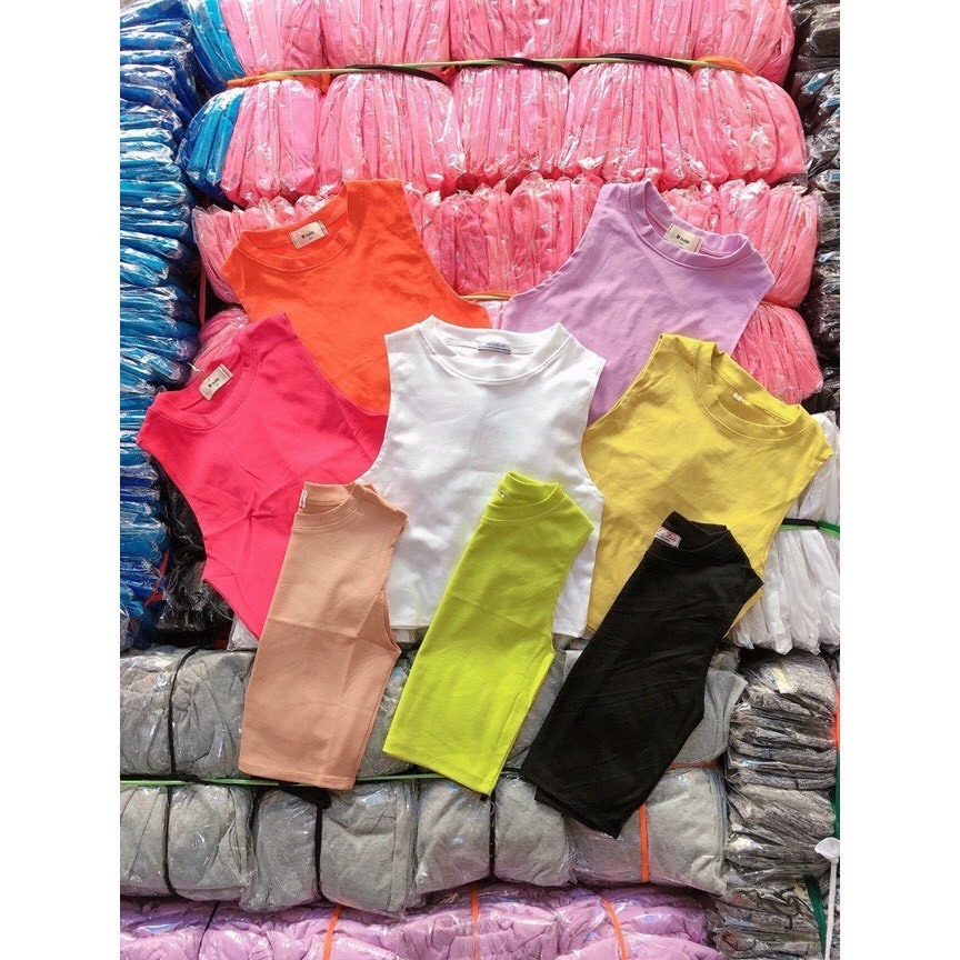 Áo croptop nữ,  áo ba lỗ không tay ôm body chất cotton co giãn 4 chiều dễ phối đồ phong cách trẻ trung -Yuumi Shop | BigBuy360 - bigbuy360.vn