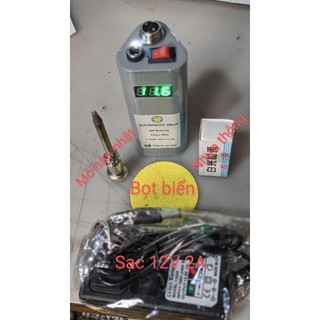 Mỏ hàn thiếc không dây dùng pin 5v 9v 12v 24v công suất thực 80w, linh kiện nhật bản, tặng sạc và bọt biển chùi mỏ hàn