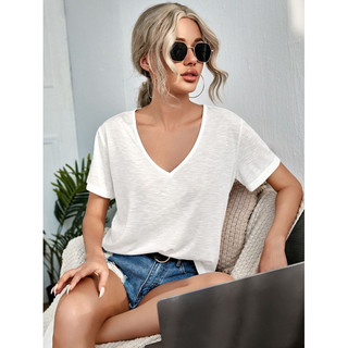 Áo thun nữ i.n.c màu trắng size l