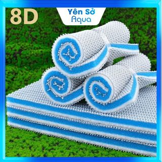 Bông lọc bể cá 8d lọc nước sinh học cho bể cá cảnh phụ kiện thủy sinh yên sở aqua