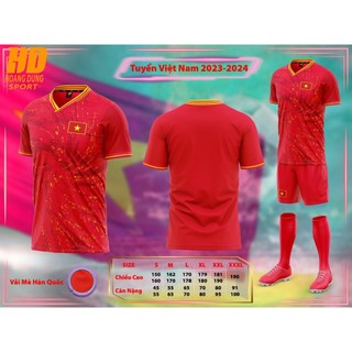 Bộ Đồ Đá Banh Đội Tuyển Việt Nam Đỏ