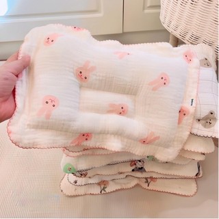 Gối Lõm Chống Méo Đầu Xô Muslin Cho Bé Sơ Sinh Rất Mềm,Gối Xô Sơ Sinh Mềm Mỏng