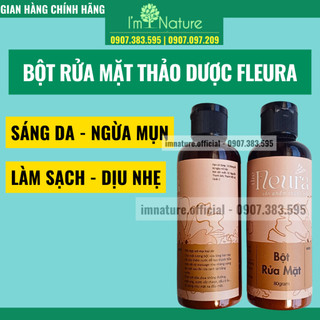 Bột Rửa Mặt Thảo Mộc Làm Sạch Da Mặt Giảm Mụn Thâm Hợp Da Nhạy Cảm THE FLEURA