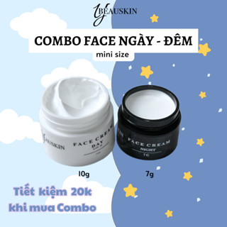 [YBEAUSKIN] COMBO NGÀY ĐÊM Kem Dưỡng Sáng Da Mặt - size mini mẫu dùng thử (không dùng cho da mụn)