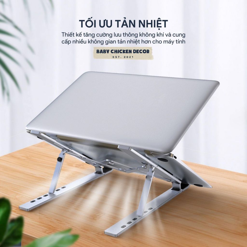 Giá đỡ LAPTOP bằng hợp kim nhôm 15/16/17 inch có thể điều chỉnh được độ cao,đế tản nhiệt laptop nhôm | BigBuy360 - bigbuy360.vn