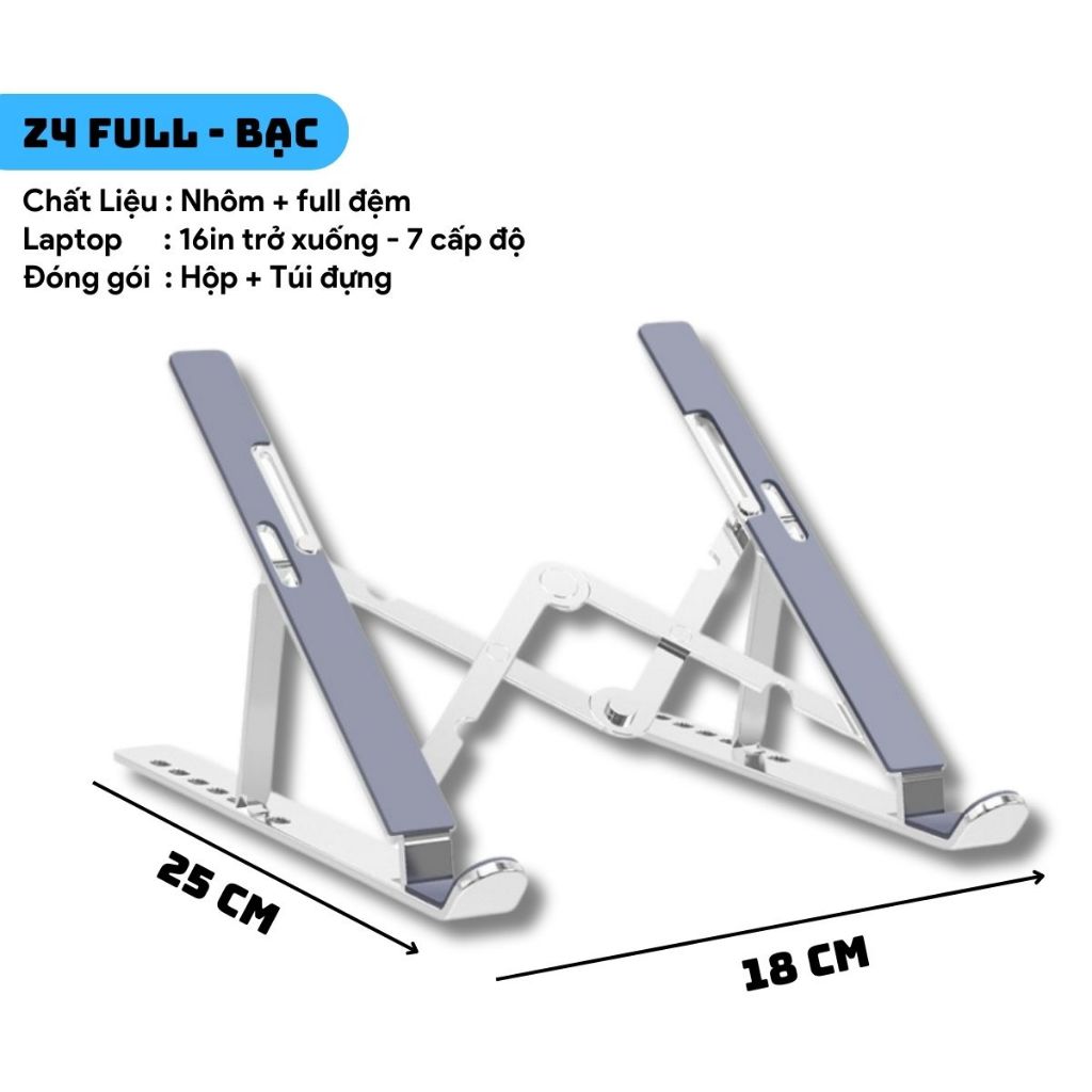 Giá đỡ LAPTOP bằng hợp kim nhôm 15/16/17 inch có thể điều chỉnh được độ cao,đế tản nhiệt laptop nhôm | BigBuy360 - bigbuy360.vn