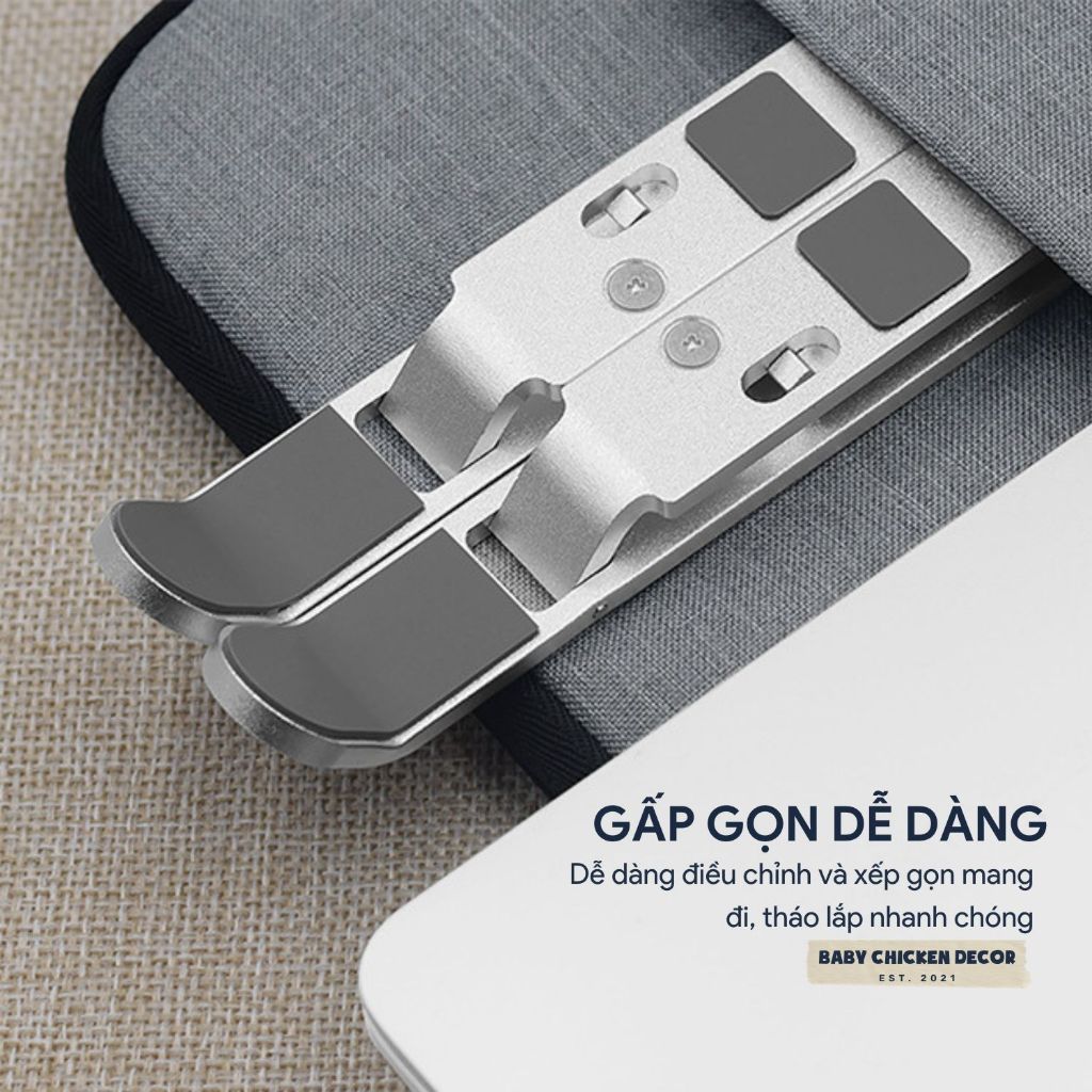 Giá đỡ LAPTOP bằng hợp kim nhôm 15/16/17 inch có thể điều chỉnh được độ cao,đế tản nhiệt laptop nhôm
