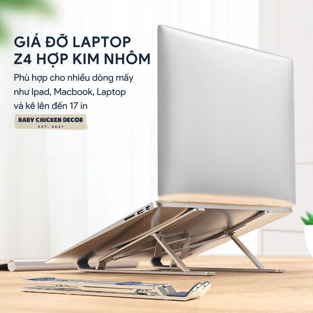 Giá đỡ LAPTOP bằng hợp kim nhôm 15/16/17 inch có thể điều chỉnh được độ cao,đế tản nhiệt laptop nhôm | BigBuy360 - bigbuy360.vn