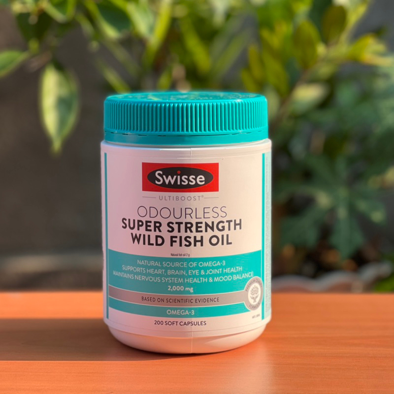 Viên bổ sung Omega 3 Swisse Wild Fish Oil 2000mg lọ 200 viên