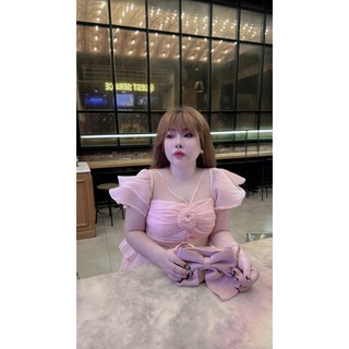 Set áo hoa + quần nhún eo bigsize thơ lê