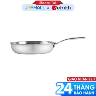 Chảo Inox 3 Lớp Liền Khối Elmich Trimax EL-3846OL 24cm, Hàng Chính Hãng, Dùng Cho Mọi Bếp - JoyMall