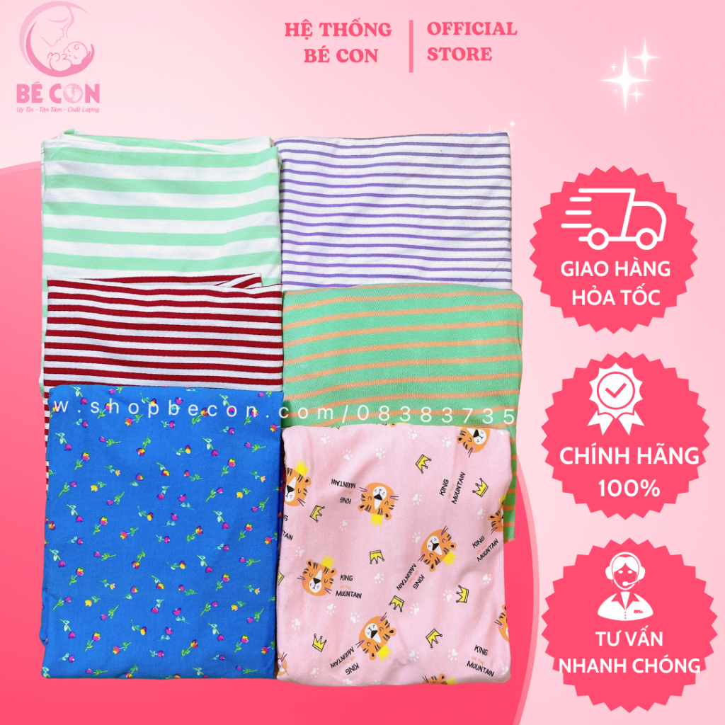 Quấn Chũn Cocoon Cho Bé Sơ Sinh Giúp Ngủ Ngon Giảm Giật Mình, Co Dãn 4 Chiều