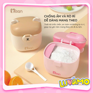Hộp đựng sữa bột kèm thìa gạt, hộp chia sữa chống ẩm tiện dụng cho bé khi đi chơi, đi du lịch DS18