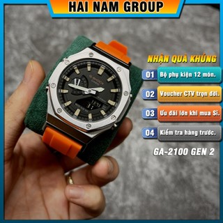Đồng hồ thể thao nam g-shock ga-2100-1a custom rainbow hng201 full phụ kiện