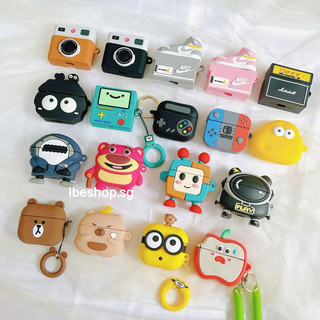 Vỏ bảo vệ tai nghe case airpods 3 pro pro 2 hình thú nhiều mẫu dễ thương chất liệu silicone,tpu