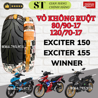 1 Cặp vỏ lốp không ruột xe exciter 150- exciter 155 -winner