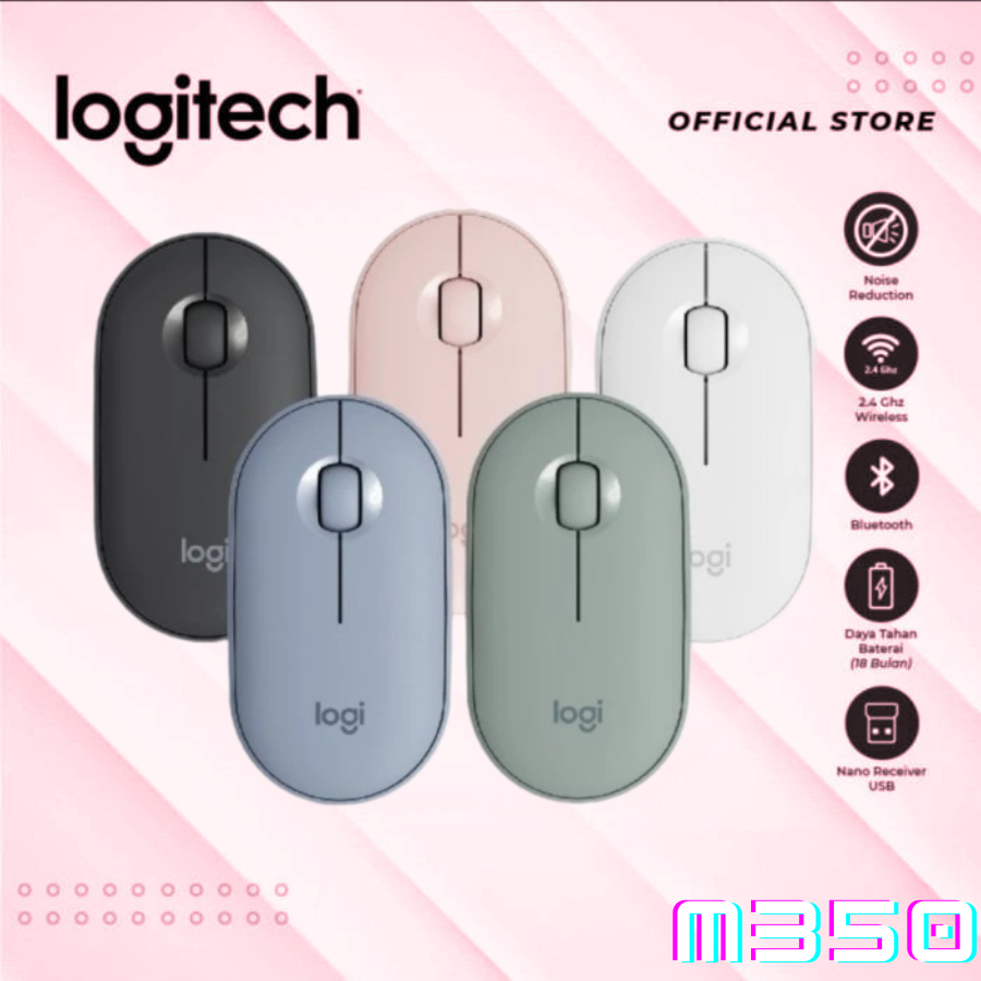 Chuột Không Dây Pebble M350 Siêu Nhạy Siêu Mướt thon thả Silent | BigBuy360 - bigbuy360.vn