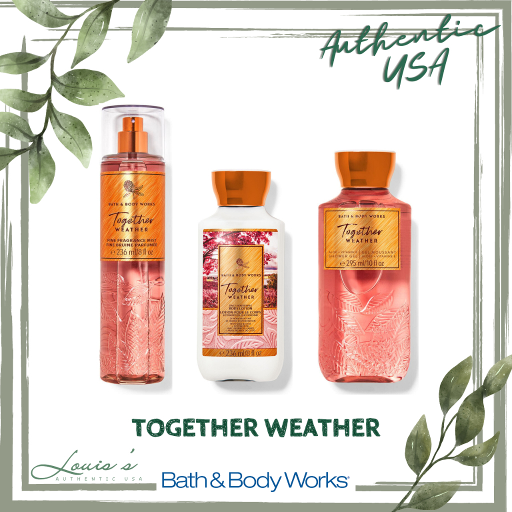 [ Full size ] Body mist TOGETHER WEATHER - Xịt thơm | Lotion | Tắm | Dưỡng thể chăm sóc trọn bộ Bath