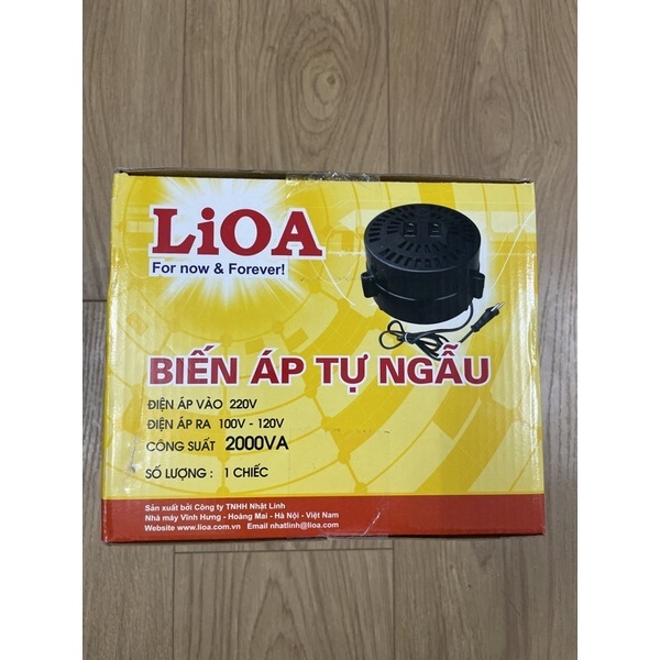 Biến áp tự ngẫu LiOA 2000VA DN020 - Bộ đổi nguồn LiOA 2000VA - Bộ đổi nguồn 220V sang 100V 110V 120V