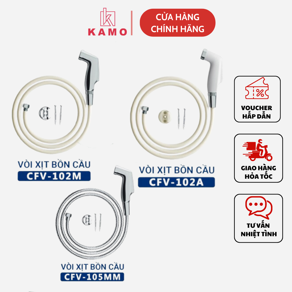 Vòi xịt vệ sinh bồn cầu toilet cầm tay thông minh INAX CFV-105MM, INAX CFV-102A,102MM
