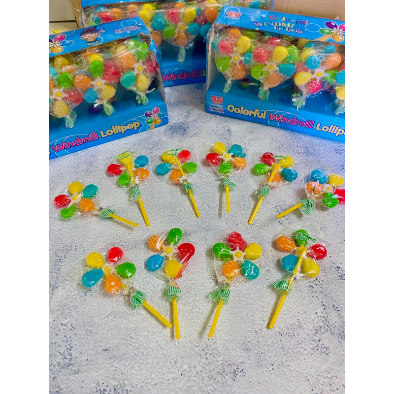 Kẹo mút dẻo chong chóng vị trái cây sỉ hộp 30 que - Tấn Hưng Store