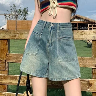 Quần Short Nữ , Quần Đùi Jeans Nữ Phối Túi Trước Siêu Xinh Cực Cool Ngầu L00013