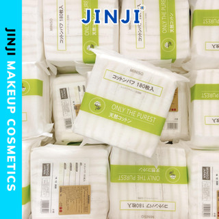 Bông Tẩy Trang Miniso Nhật Bản 180 Miếng thấm hút tốt không hại da tay chính hãng JINJI