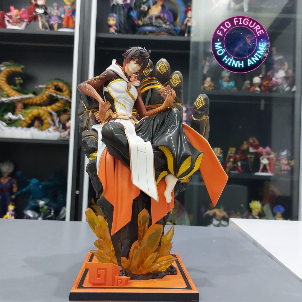 Mô hình Genshin impact Zhongli Rock King Emperor  cao 28Cm- Mô hình Rock King Emperor ngồi trên tay 