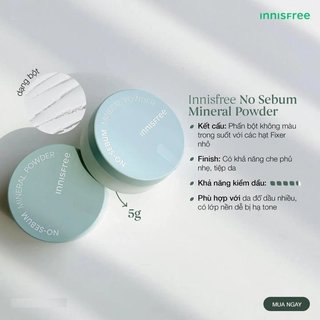 Phấn Phủ Bột Kiềm Dầu Innisfree No-Sebum Powder