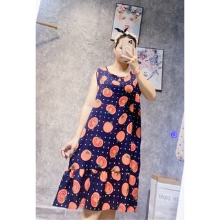 Váy bầu lanh xát nách đuôi cá
