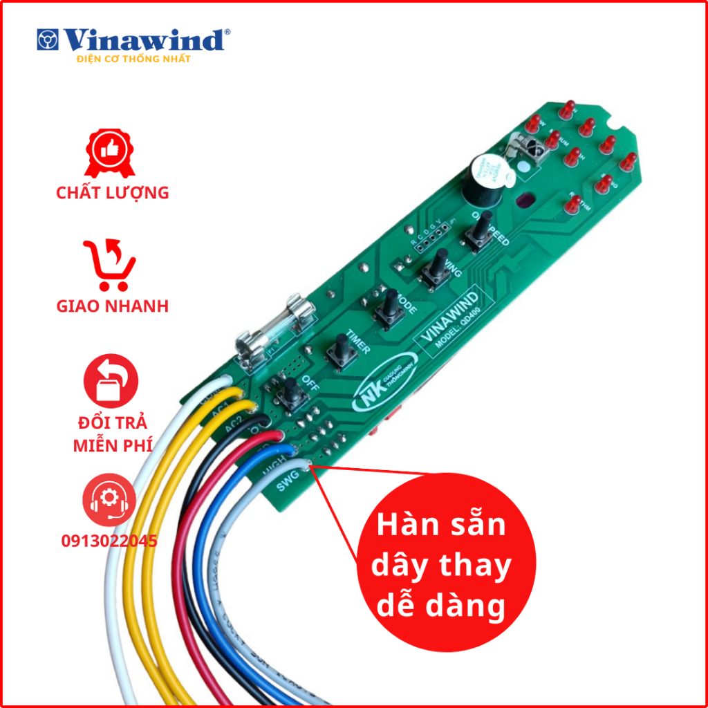 Mạch quạt CÂY Vinawind - Điện cơ thống nhât.