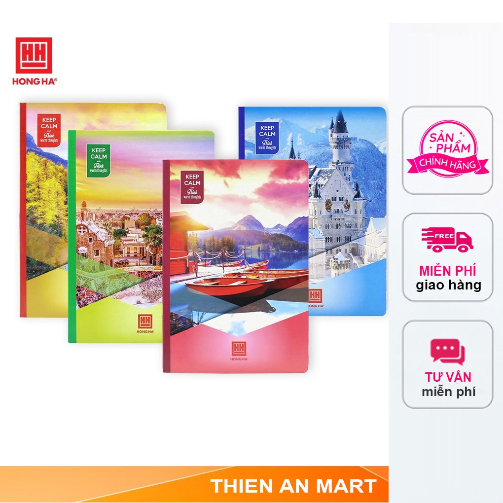Vở kẻ ngang Hồng Hà 72 trang - 200 trang- 300 trang